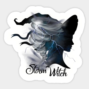 Oz or Bust Storm Witch Sticker